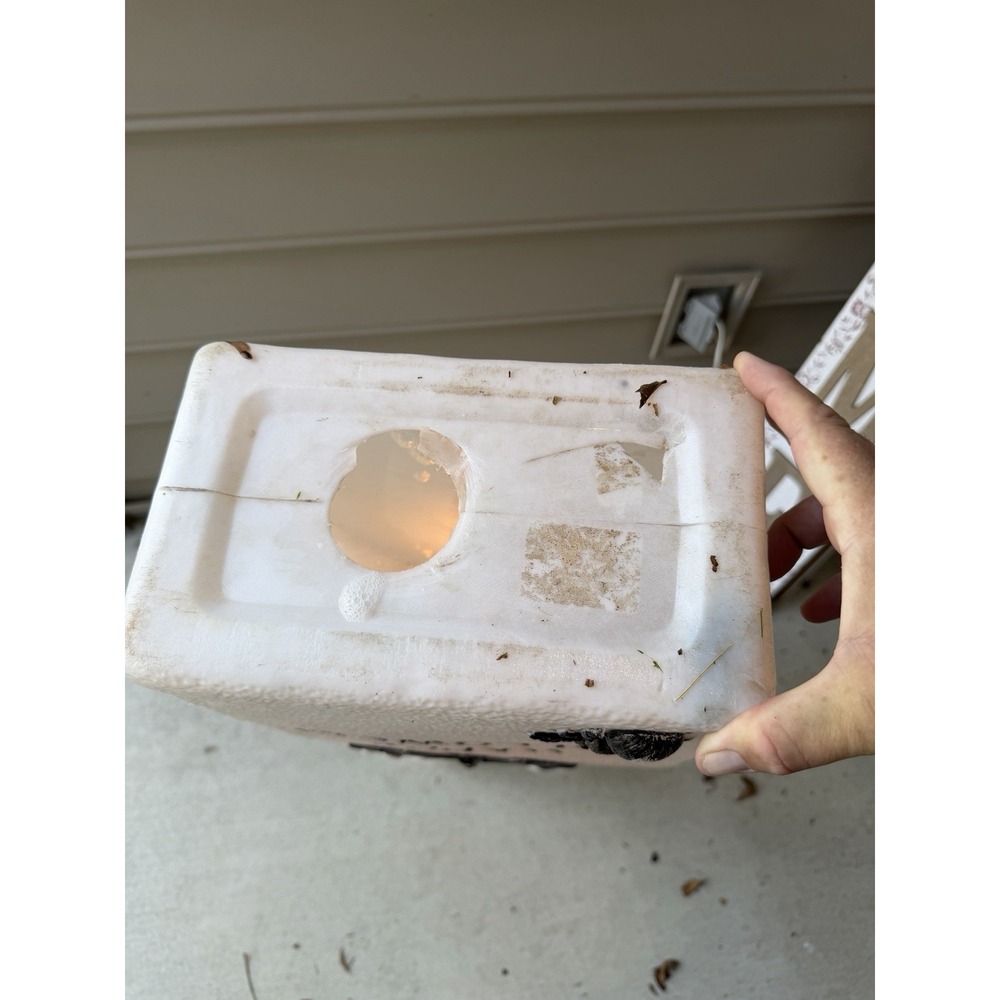 1995 40" Union Products Ghosts Tombstone Lighted Blow Mold Halloween Vtg Works - Picture 8 of 8